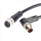 M16-Rundsteckverbinder, gerader Winkel